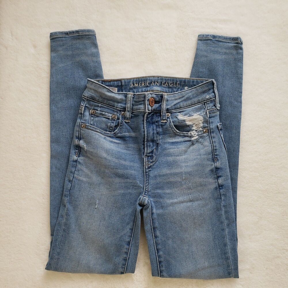 American Eagle NEXT LEVEL STRETCH HI Rise Jegging Jeans Size 00 Regular